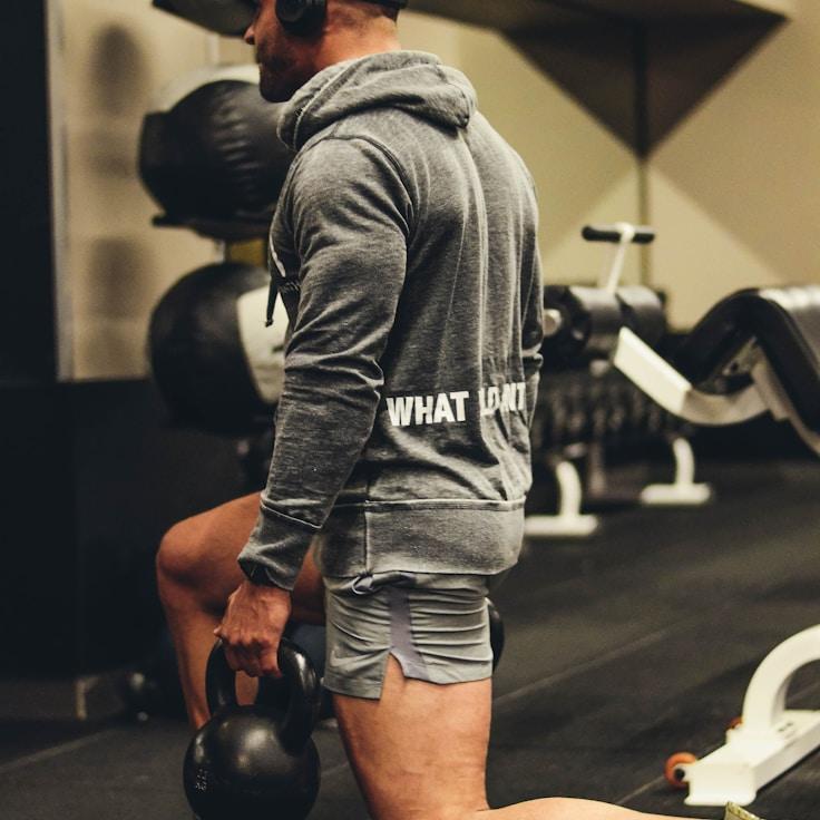 Professional gym with weight equipment